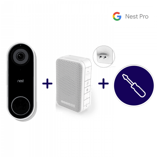 Google Nest Hello met draadloze gong + installatie